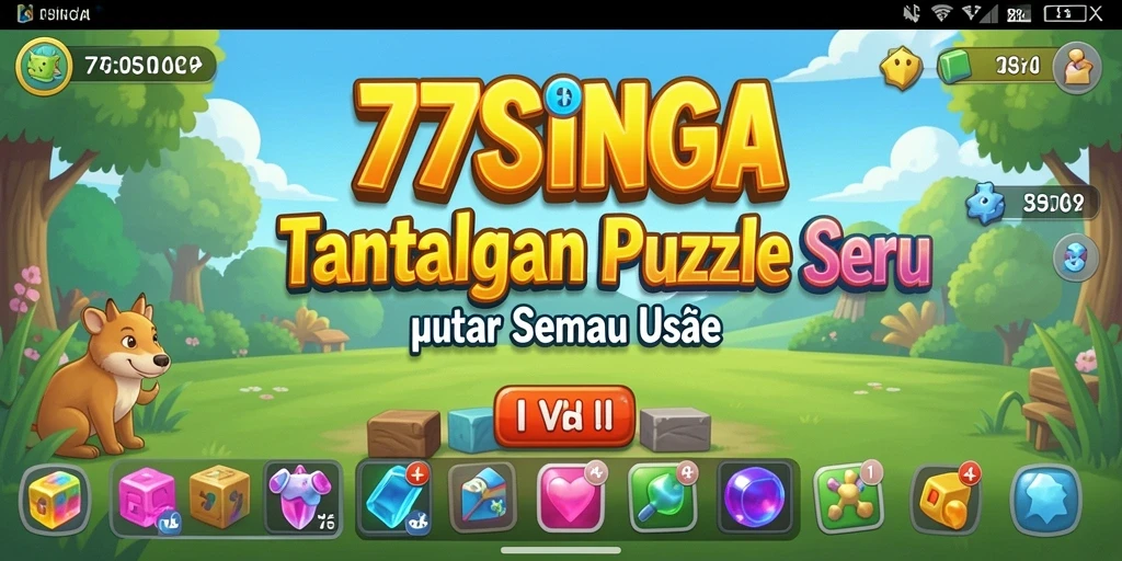 Gambaran gameplay seru dari 77SINGA yang menantang.