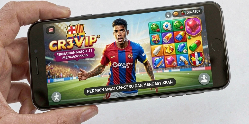 Tangkapan layar gameplay seru CR7VIP dengan tantangan Match-3.