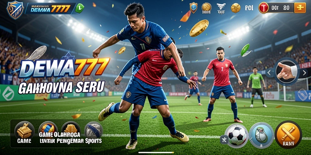 Tampilan gameplay seru dengan momen olahraga yang mendebarkan.