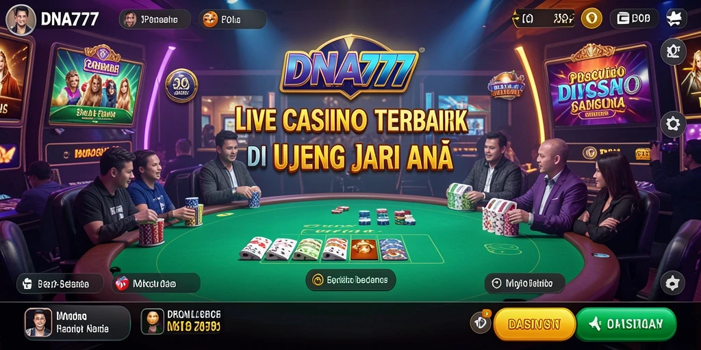 Tampilan gameplay Live Casino yang mendebarkan dan interaktif.