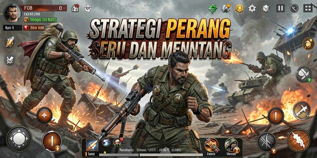 Tampilan gameplay strategis yang menyenangkan di FO8.