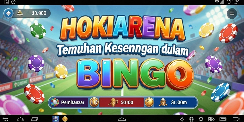 Tampilan permainan Bingo yang seru dan interaktif di HOKIARENA.