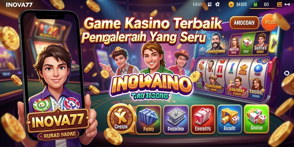 Tampilan gameplay seru dari INOVA77 dengan berbagai pilihan permainan Kasino.