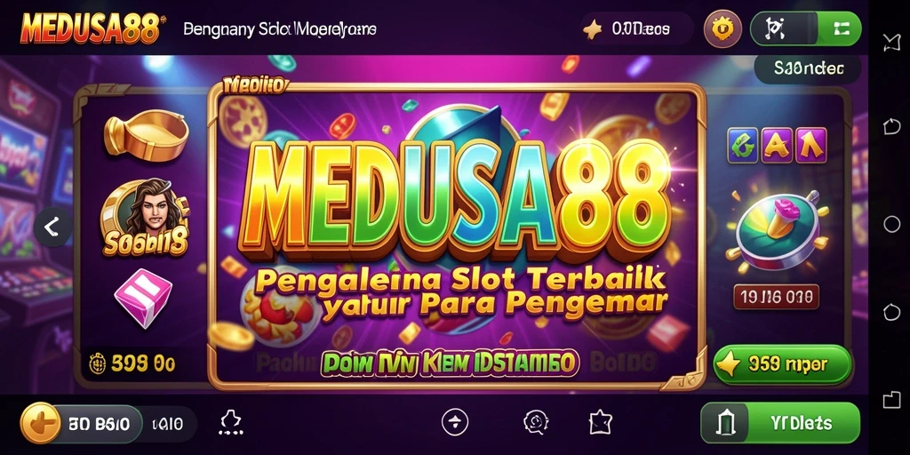 Menampilkan gameplay Slot MEDUSA88 yang menarik dan interaktif.