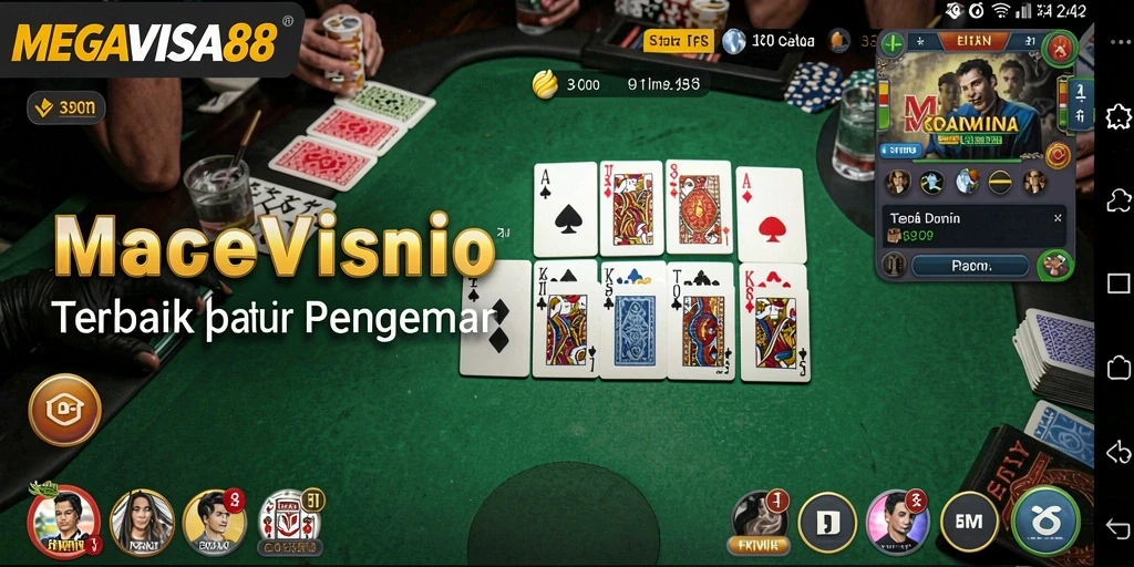Tampilan menarik gameplay Domino di MEGAVISA88.