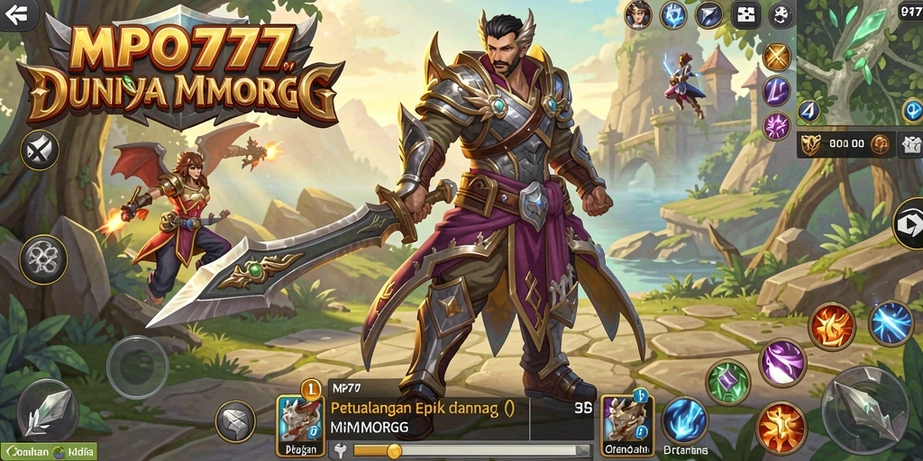 Tampilan gameplay seru di MPO777 dengan pertempuran yang menegangkan.