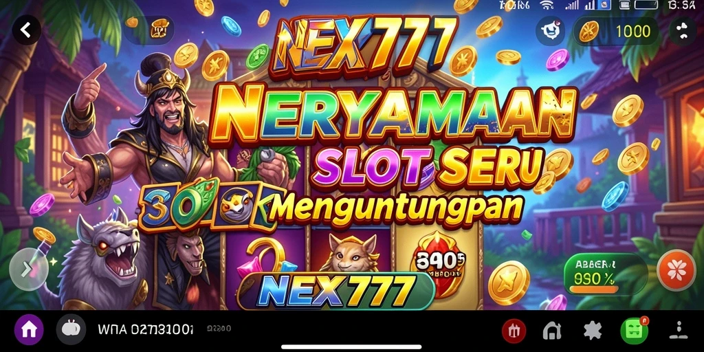 Screenshot gameplay Slot NEX777 dengan tema yang menarik.