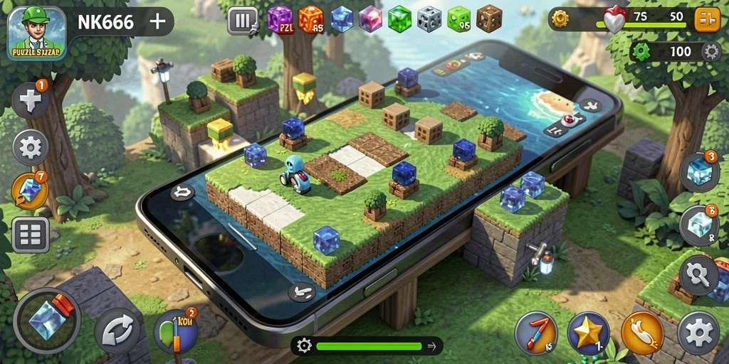 Tampilan gameplay NK666 yang menarik dan penuh warna.