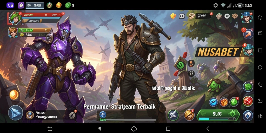 Screenshot gameplay <strong>NUSABET</strong> menampilkan pertempuran strategi yang seru.