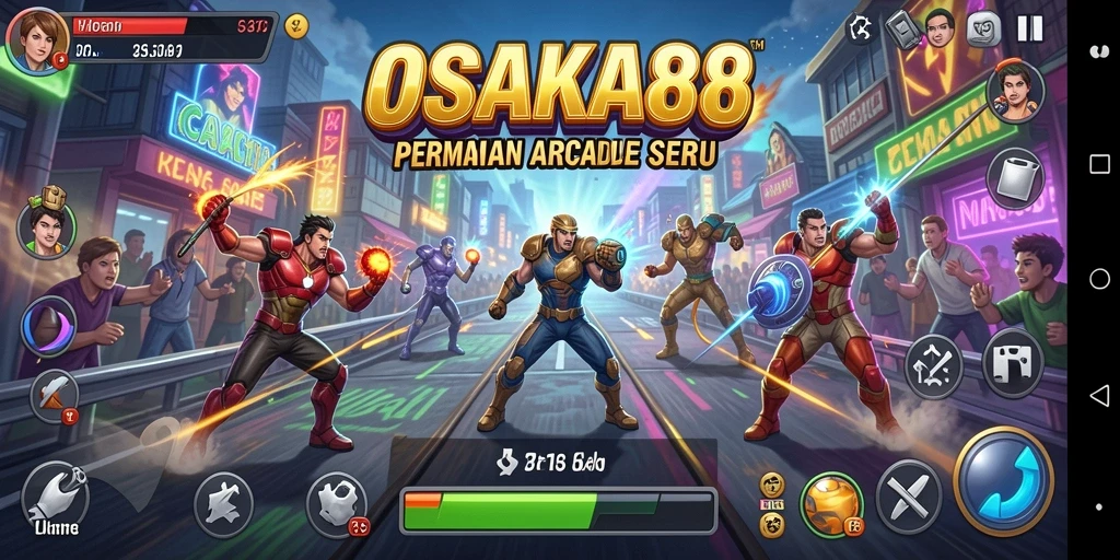 Screenshot gameplay OSAKA88 yang menunjukkan aksi seru dalam permainan Arcade.