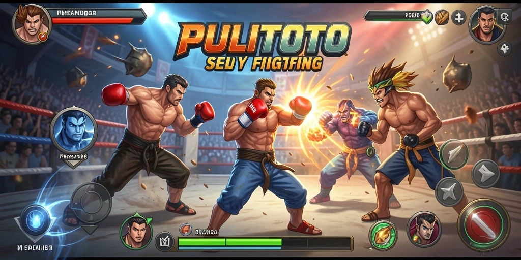 Gameplay mendebarkan PULITOTO yang menguji keterampilan pertarungan.