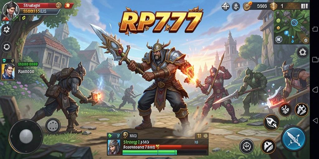 Tampilan gameplay mendebarkan dari RP777 di dalam dunia SLG.
