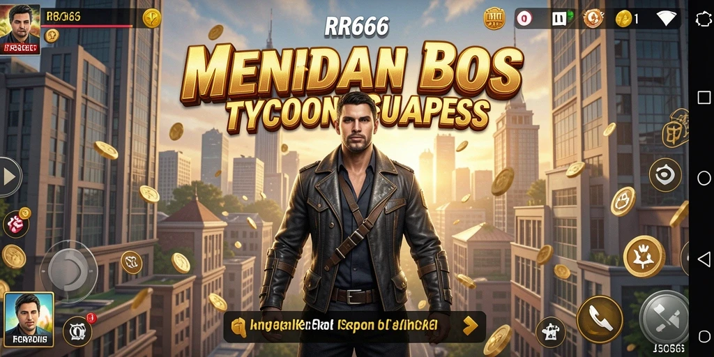 Screenshot utama RR666 menampilkan gameplay menarik dari game Tycoon.