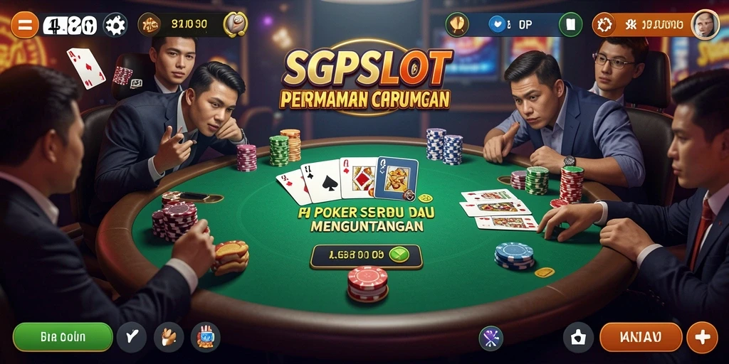 Tampilan gameplay SGPSLOT yang mengasyikkan dan penuh strategi poker.