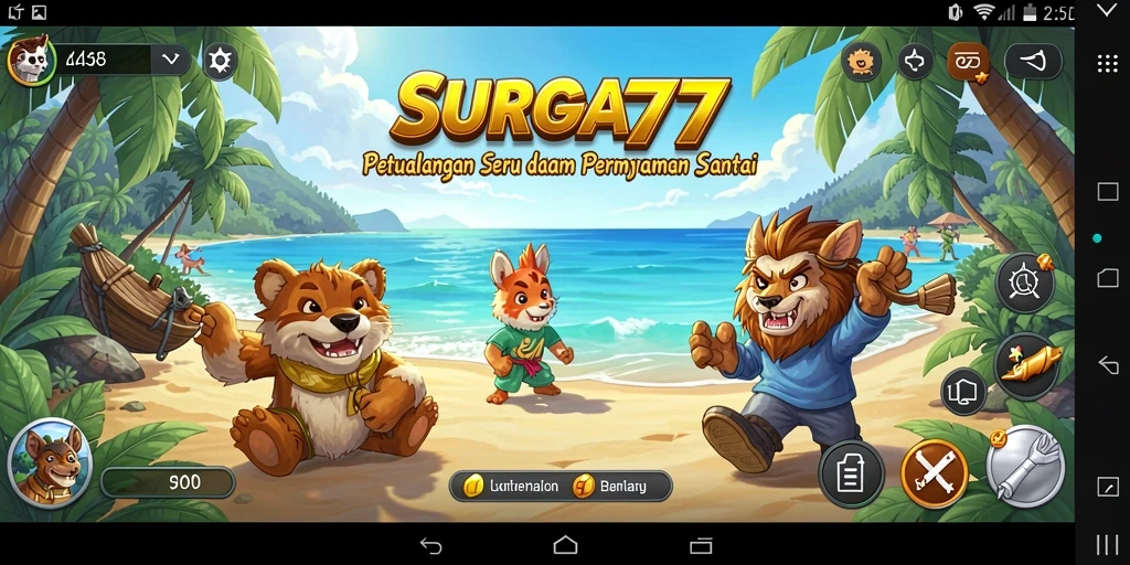 Tangkapan layar gameplay SURGA77 menampilkan keseruan permainan Casual.