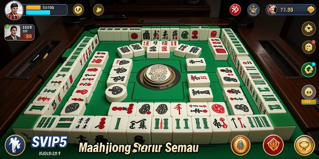 Tampilan menarik gameplay Mahjong di SVIP5.