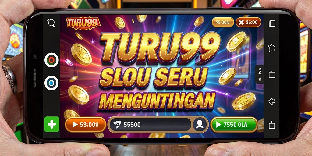 Tampilan gameplay TURU99 yang penuh warna dan dinamis.